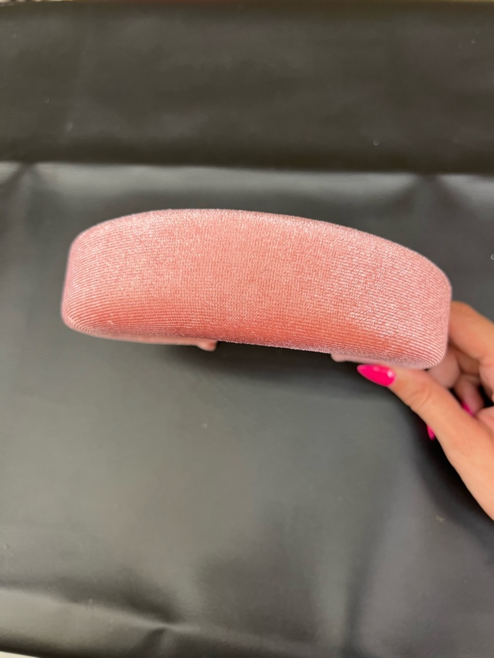 Velvet Padded Headband in Dusty Rose - Women Accessories